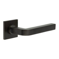 CRES by Frelan Dark Bronze Sprung Fire Rated Door Handles on Square Rose - CR-104 Range