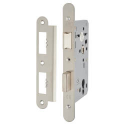 Union HD72 Heavy Duty DIN Euro Sashlock - 90mm Case - 60mm Backset - Radius - Satin Stainless
