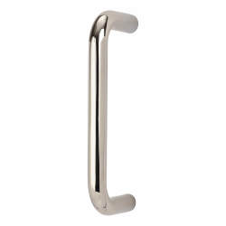 Altro 16mm D-Bar Door Pull Handle - Bolt Fix - 152mm Centres - Polished Stainless Steel
