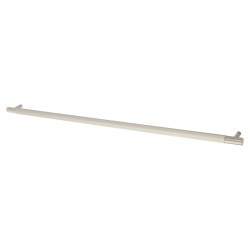 Alexander & Wilks Brunel 12mm Knurled T-Bar Cabinet Pull Handle - 448mm Centres - Satin Nickel
