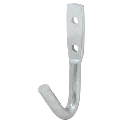 Tubular Garage and Shed Storage Hook - 25mm Depth - Chrome - Pack of 2