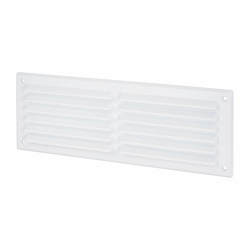 Louvre Vent - 271 x 95mm - 8800mm² Free Air Flow - White Plastic