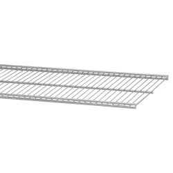 elfa Top Track System - Click In Ventilated Wire Shelf - 1212 x 494mm - Platinum
