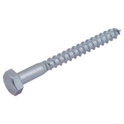 Coach Screw - M12 x 100mm - Zinc Plated - Pack of 4