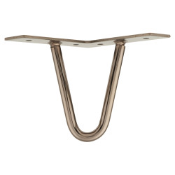 Rothley Hairpin Leg - 2 Pin - 100mm Height - Gun Metal