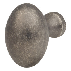Altro Oval Cabinet Knob - 34 x 23mm - Antique Pewter