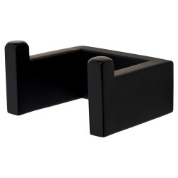 Altro Contemporary Square Robe Hook - 68 x 60 x 40mm - Matt Black