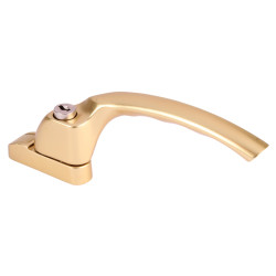 Hoppe uPVC/Timber Espagnolette Locking Multipoint Window Handle - Right Hand - Anodised Gold