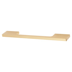 Altro 8mm Slim D-Bar Cabinet Pull Handle - 192mm Centres - Satin Brass