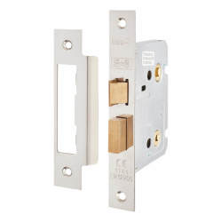 Touchpoint Contract Bathroom Lock - 76mm Case - 57mm Backset - Polished Nickel