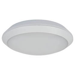 Integral LED 15W Tough Shell+ LED Bulkhead Light with Emergency - IP66 - 4000K Cool White - White