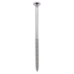 TIMCO Classic Pozi Countersunk Wood Screws - 6.0 x 130mm - A2 Stainless Steel - Pack of 100