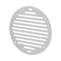 Touchpoint Circular Slotted Vent - 152 x 152mm - 6212mm² Free Air Flow - Satin Aluminium