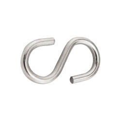 S Hook - 5 x 47mm - Zinc Plated - Pack of 10
