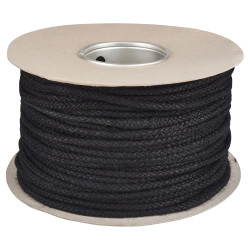 Everlasto No.4 Black Jute Sash Window Cord - 6mm Diameter - 100m Coil