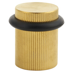 Hampstead Lines Floor Door Stop - 22 x 30mm - PVD Satin Brass
