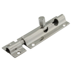 Touchpoint Budget Straight Barrel Bolt - 75 x 25mm - Polished Chrome