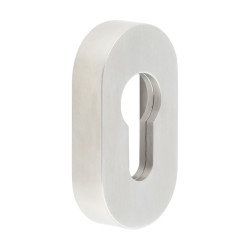 CRES by Frelan Oval Escutcheon - 65 x 35mm - Euro - Satin Stainless Steel