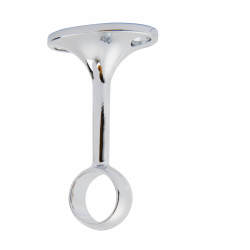 Rothley 25mm Hanging Rail Centre Bracket - Polished Chrome