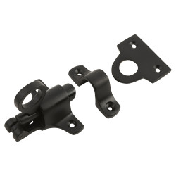 Traditional Fanlight Catch - Matt Black