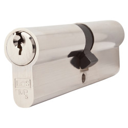 Touchpoint 5 Pin 100mm Euro Double Cylinder - 50 + 50mm - Polished Nickel - Keyed to Differ