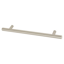 Touchpoint 12mm T-Bar Cabinet Pull Handle - 160mm Centres - Satin Nickel