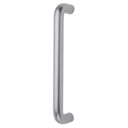Altro 19mm D-Bar Door Pull Handle - Bolt Fix - 225mm Centres - Satin Aluminium