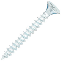 SiDAX General Purpose Pozi Countersunk Wood Screws - 4.0 x 35mm - Zinc Plated - Pack of 200