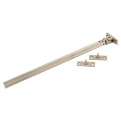 Hampstead Aspen Lines Casement Window Stay - 8"/200mm Length - Satin Nickel