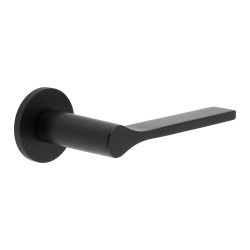 CRES by Frelan Black Fixed Dead Door Handles on Round Rose - CR-105 Range