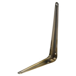 Rothley London Pattern Shelf Bracket - 225 x 175mm - Antique Brass