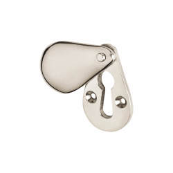 Olde Forge Plain Teardrop Escutcheon - 48 x 29mm - Keyhole - Polished Nickel