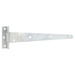 Medium Duty Gate/Door Tee Hinge - 300 x 37mm - Zinc Plated - Pair