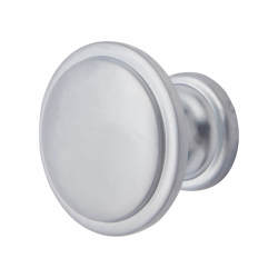 Hampstead Disc Round Cabinet Knob - 30mm Diameter - Matt Chrome