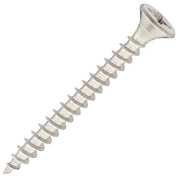 SiDAX Pozi Countersunk Wood Screws - 4.0 x 40mm - A2 Stainless Steel - Pack of 200