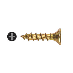 TIMCO Velocity Pozi Countersunk Wood Screws - 3.0 x 30mm - Yellow Zinc - Pack of 200