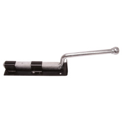 Monkey Tail Gate Bolt - Straight Handle - 300mm Length - Black Japanned