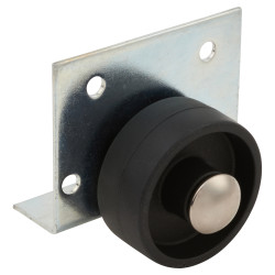 Coldene Furniture Castor - Fixed - Side Mount - 20kg Max Weight - 40mm Diameter - Black