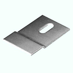 Offset Fixing Bracket Plate - 41 x 25 x 3.6mm - Zinc Plated Steel - Pack of 10