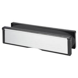 Norsound Intumescent Economy Letter Plate - Fire Rated - 304 x 70mm - Satin Anodised Aluminium Cover