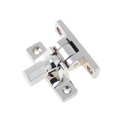 Burlington by Frelan Brighton Sash Window Fastener - Pattern 2 - 55 x 15mm - Polished Nickel