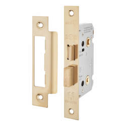 Touchpoint Contract Bathroom Lock - 65mm Case - 44mm Backset - Polished Brass