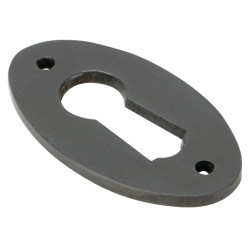 From The Anvil Oval Escutcheon - 51 x 31mm - Keyhole - Aged Bronze
