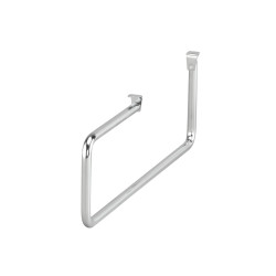 elfa Top Track System - Click In Clothes Valet Rod - 272 x 11 x 88mm - Silver