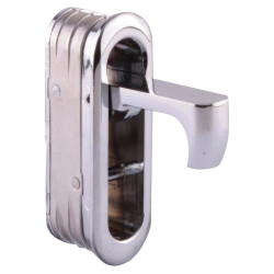 Altro Door Edge Finger Pull - 58 x 18 x 18mm - Polished Chrome