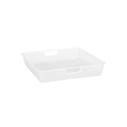 elfa Top Track System - Click In Shallow Mesh Basket for Gliding Frame - 427 x 427 x 85mm - White