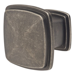 Altro Hadden Square Cabinet Knob - 31 x 31mm - Antique Pewter