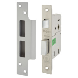 Legge Heavy Duty BS3621:2007 5 Lever Sashlock - 76mm Case - 57mm Backset - Polished Stainless Steel