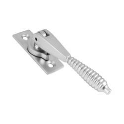 Hampstead Reeded Locking Espagnolette Casement Window Handle - Reversible - Soft Satin Chrome