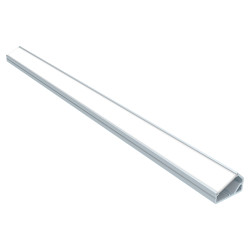 Sensio Ray Angled Profile with End Caps - 1500mm - Aluminium